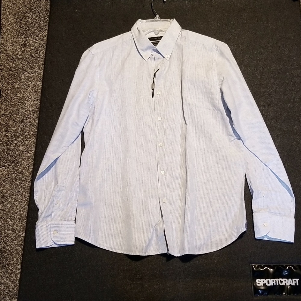 💥BRAND new with tag Massimo Dutti long sleeve mens button down shirt